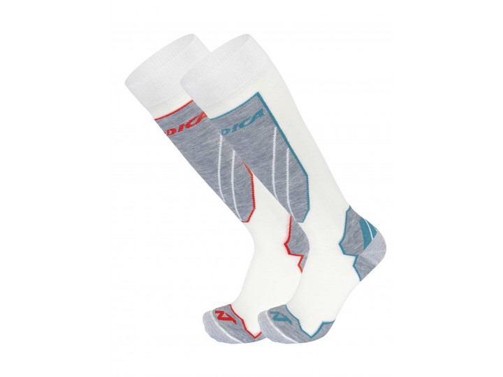 чорапи-NORDICA-UNI 2 PACK-White/Red-White/Giada